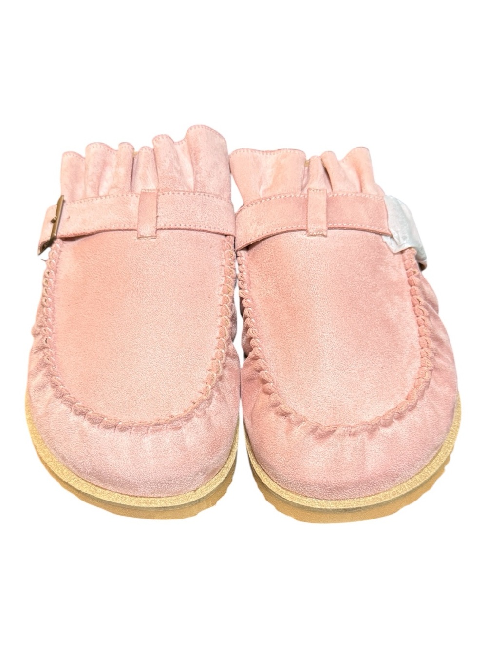 Mi.iM Joia Pink Faux Suede Buckle Mule Clogs | Women’s Size 10 | NIB